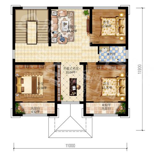 农村自建房12米X10米图纸4