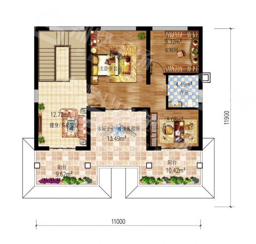 农村自建房12米X10米图纸5