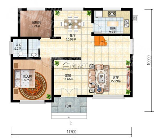 农村自建房12米X10米图纸10